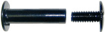 1-1/2" Aluminum Screw Posts In Black <span style="color: #d9821b; font-weight: bold;">(20 Sets)</span>