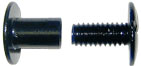 1/2" Aluminum Screw Posts in Black <span style="color: #177ddd; font-weight: bold;">(100 Sets)</span>