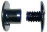 1/4" Aluminum Screw Posts in Black <span style="color: #177ddd; font-weight: bold;">(100 Sets)</span>