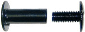 1" Aluminum Screw Posts in Black <span style="color: #177ddd; font-weight: bold;">(100 Sets)</span>