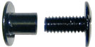 3/8" Aluminum Screw Posts in Black <span style="color: #177ddd; font-weight: bold;">(100 Sets)</span>