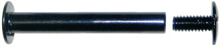 3" Aluminum Screw Posts in Black <span style="color: #177ddd; font-weight: bold;">(100 Sets)</span>