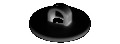 Black Loop Head Adhesive Buttons <span style="color: #177ddd; font-weight: bold;">(100 Buttons)</span>