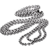 Metal Bead Chain <span style="color: #177ddd; font-weight: bold;">(100 Pieces)</span>