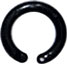9/16" I.D. Black Plastic Snap Rings <span style="color: #177ddd; font-weight: bold;">(100 Rings)</span>