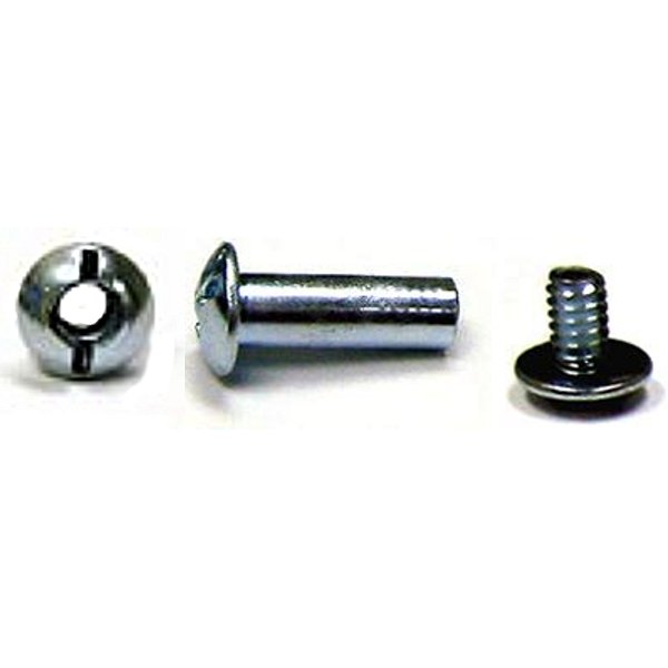 1/4" Round Head Heavy Duty Steel Screw Posts <span style="color: #177ddd; font-weight: bold;">(100 Sets)</span>